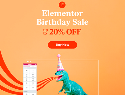 Elementor 4th Birthday Sale add on elementor page builder plugin sale sales website wordpress wordpress design wordpress theme