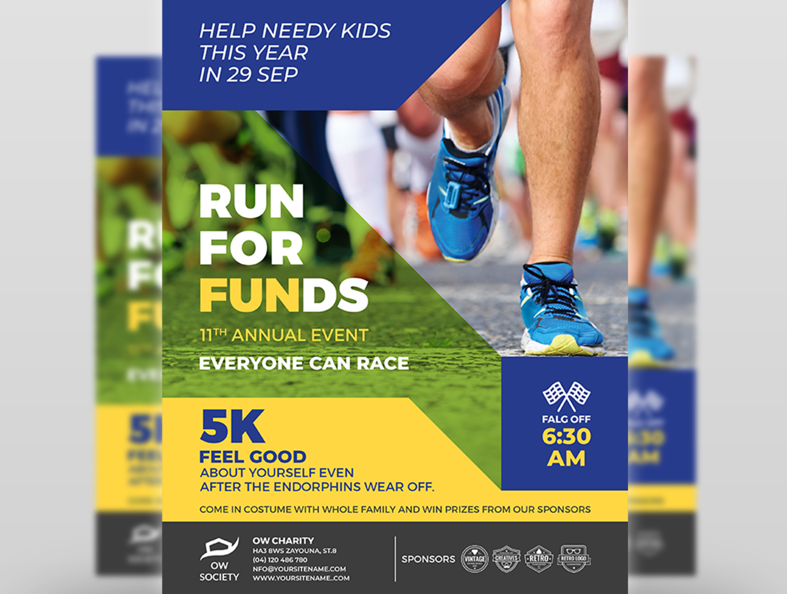 running-flyer-template