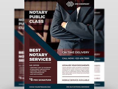 Notary Services Flyer Template advocacy balance business contract corporate document documents equity firm form gavel gavel hammer hammer judge justice law lawyer legal legal documents notary