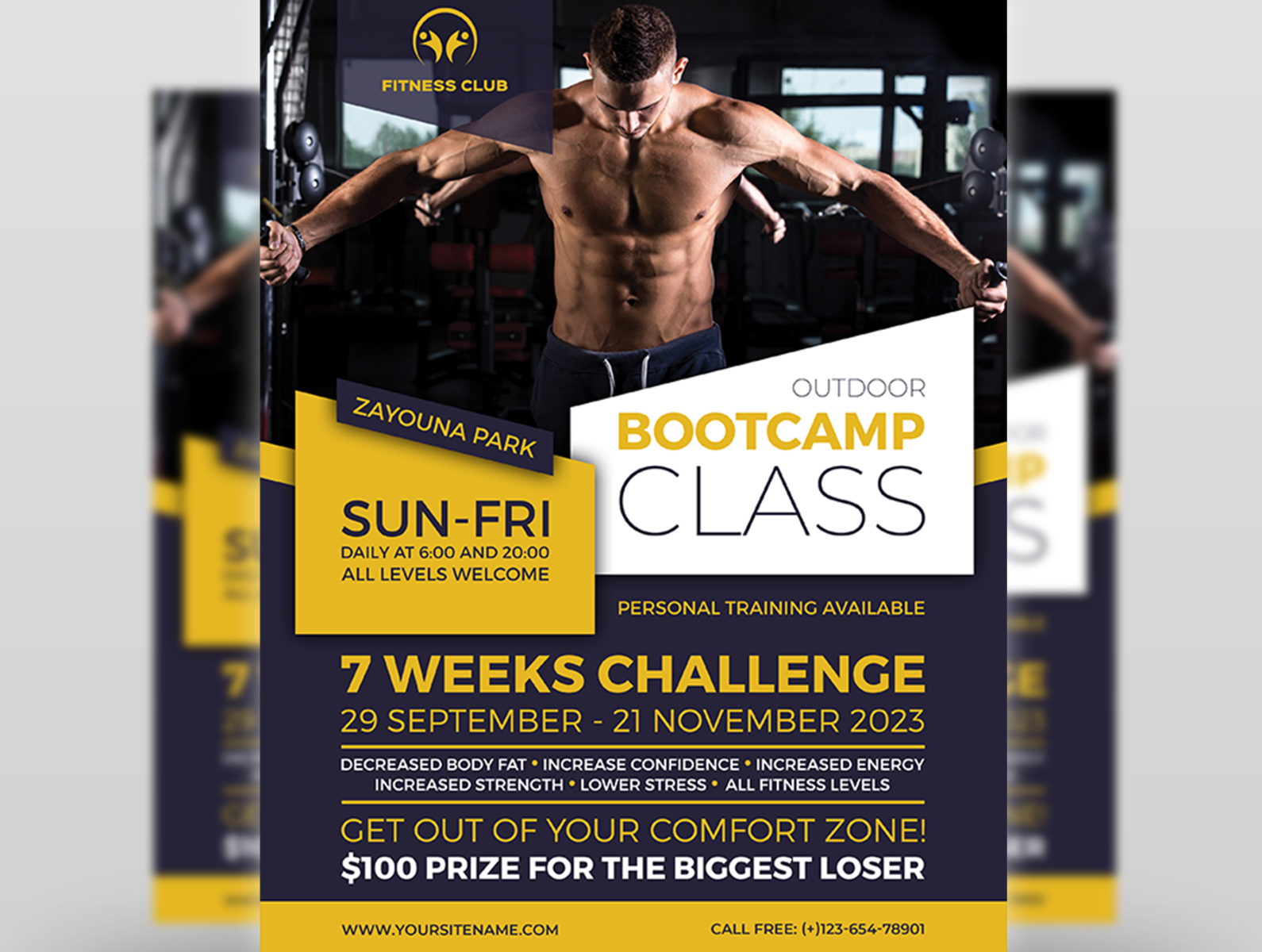 Bootcamp Fitness Flyer Template by OWPictures on Dribbble Within Fitness Boot Camp Flyer Template