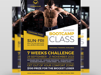 Bootcamp Fitness Flyer Template