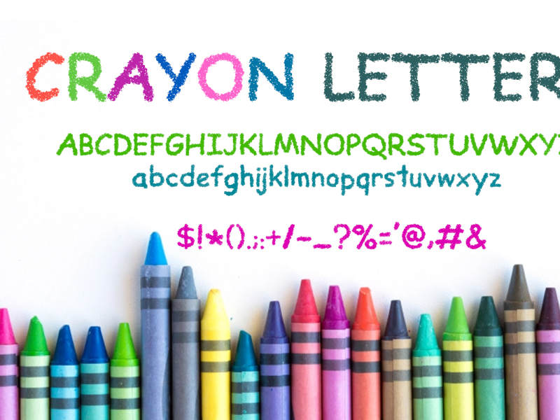 Crayon Font Printable Letters Alphabet For Banners Di - Vrogue.co