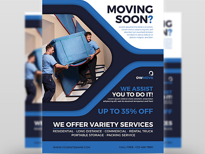 Moving House Services Flyer Template