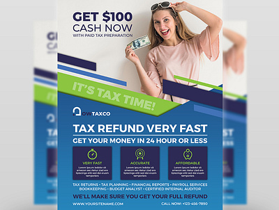 Tax and Accounting Flyer Template accounting american business commercial flyer flyer template income tax income tax flyer psd income tax flyer template incometax postcard tax tax refund tax return taxes template