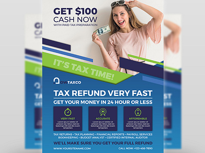 Tax and Accounting Flyer Template