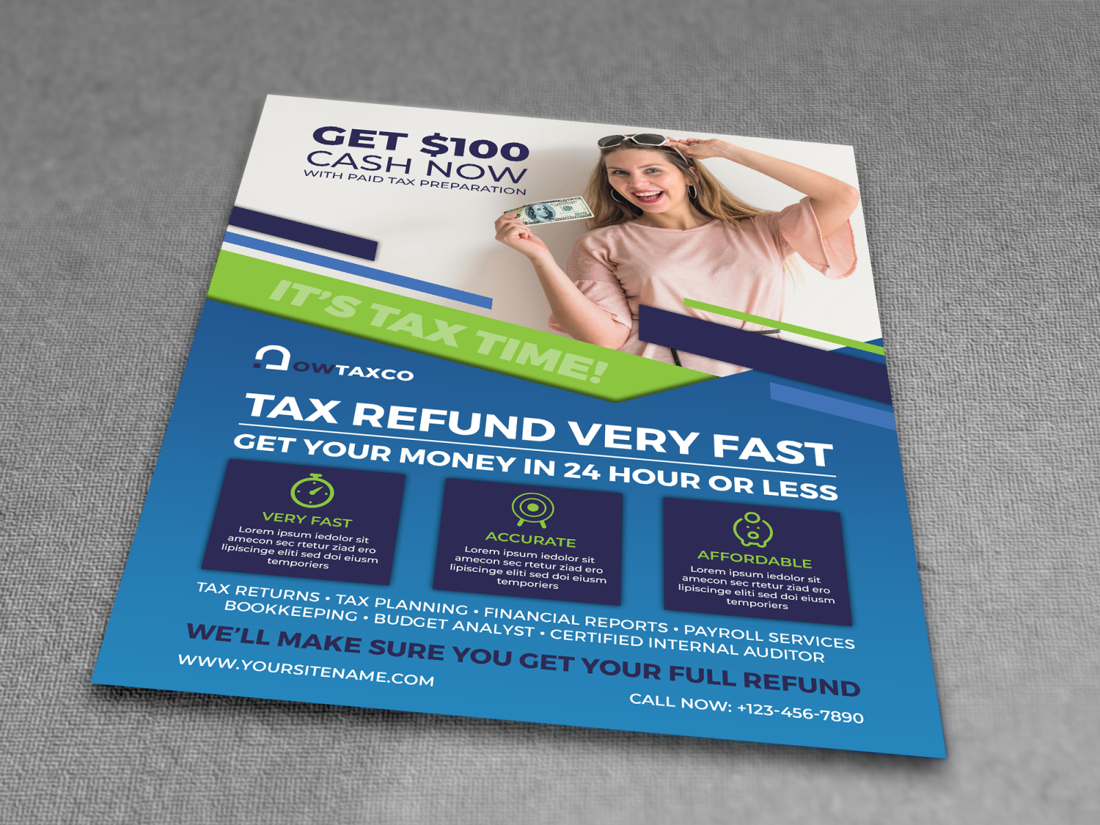 gimp flyer template tax preparation