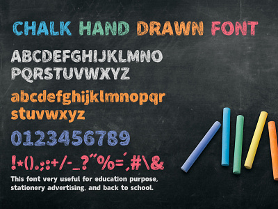 Chalk Hand Drawn Font