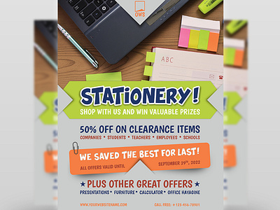 Stationery Products Flyer Template