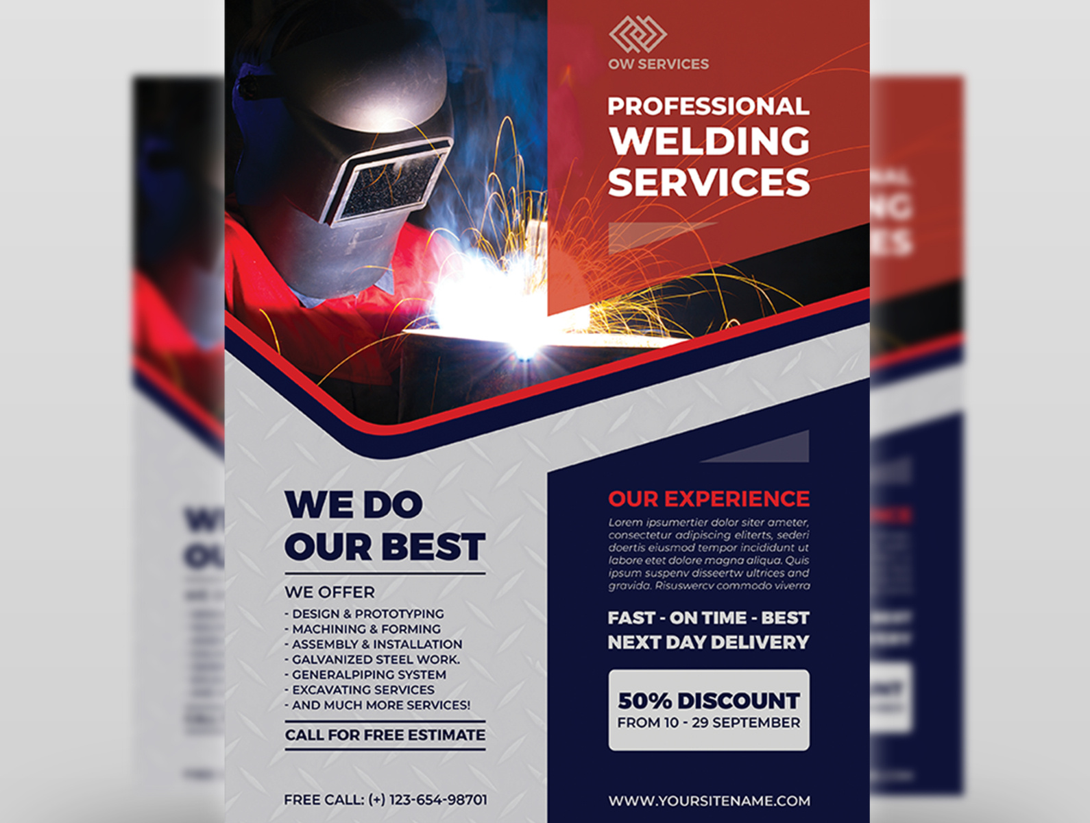 Welding Services Flyer Template by OWPictures on Dribbble