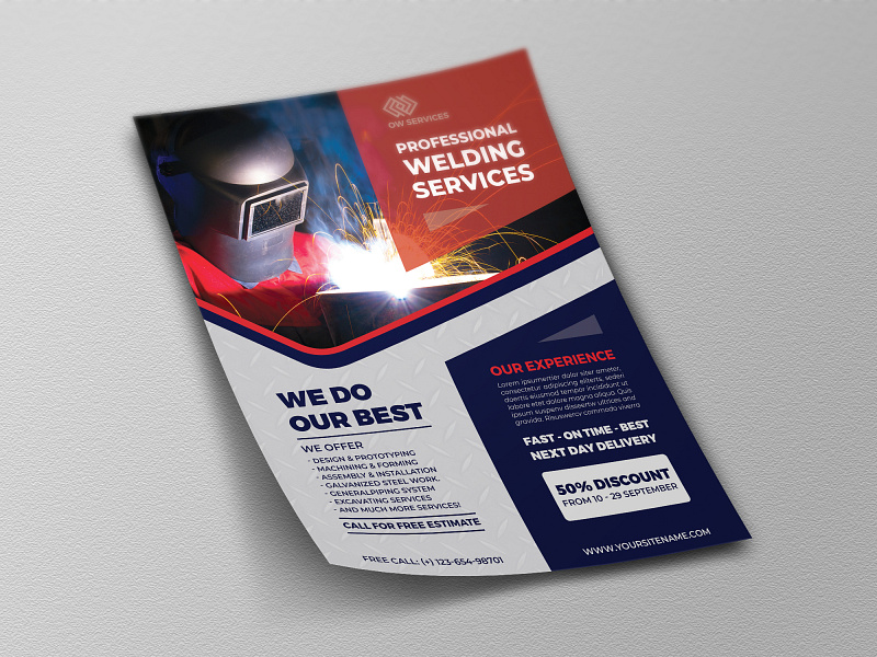 Welding Services Flyer Template by OWPictures on Dribbble