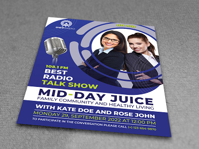 Radio Talk Show Flyer Template By Owpictures On Dribbble