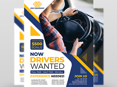 Drivers Wanted Flyer Template