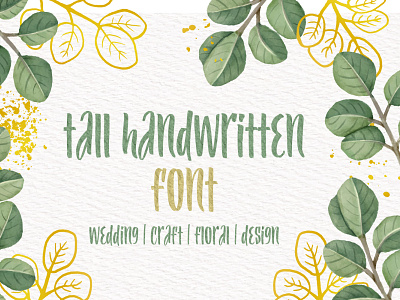 Tall Handwritten Font