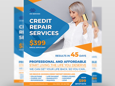 Credit Repair Services Flyer Template