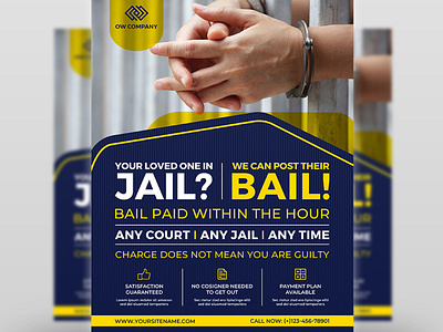 Jail and Bail Flyer Template