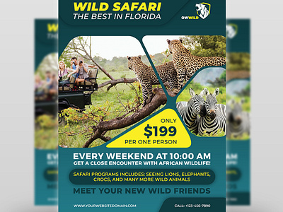 Wildlife Safari Flyer Templates