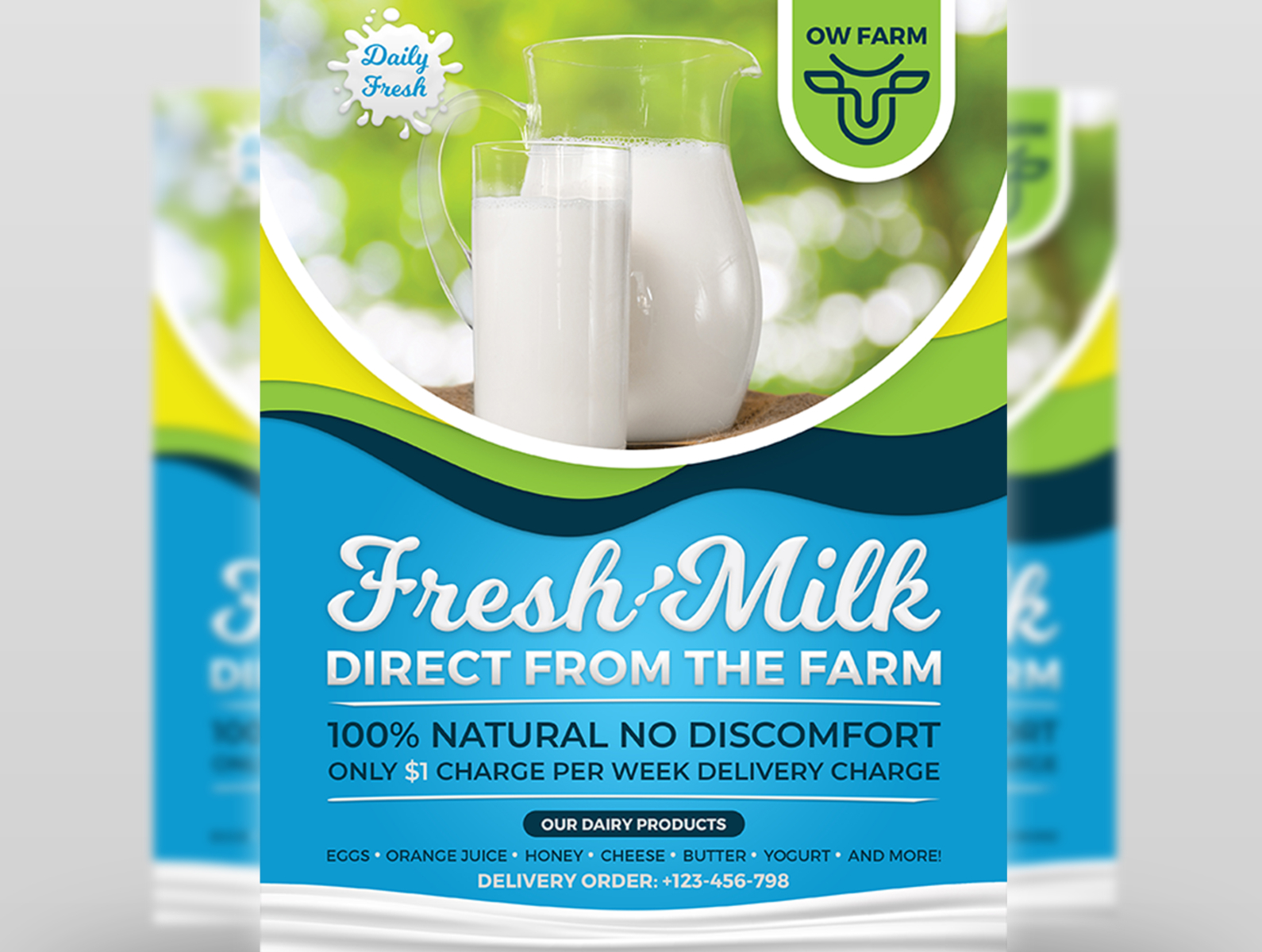 Farm fresh milk