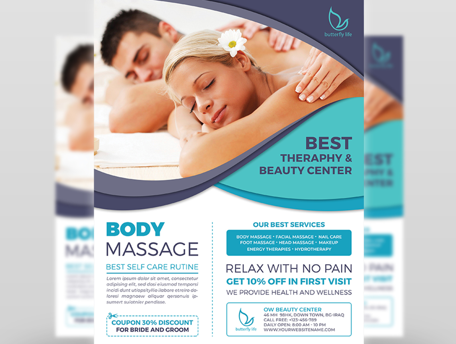 Massage Flyer Template By OWPictures On Dribbble