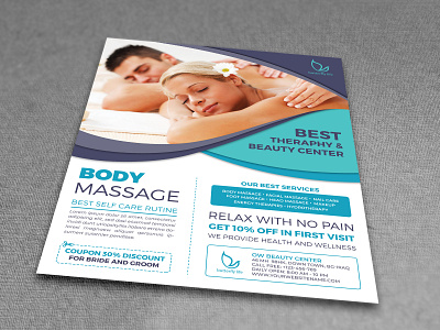 Massage Flyer Template By Owpictures On Dribbble Massage Flyer Template By Owpictures On Dribbble