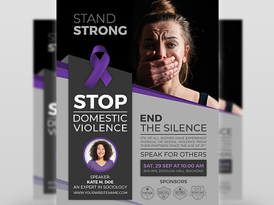 Domestic Violence Flyer Template