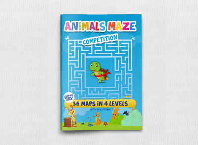 Animals Maze Competition: Wild Animals Games Mazes for Kids animals animals maze book book brain children coloring game kids kids book maze notepad