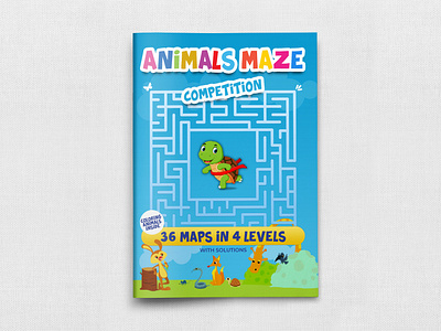 Animals Maze Competition: Wild Animals Games Mazes for Kids animals animals maze book book brain children coloring game kids kids book maze notepad