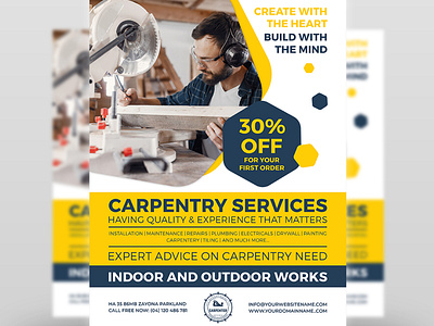 Carpentry Services Flyer Template