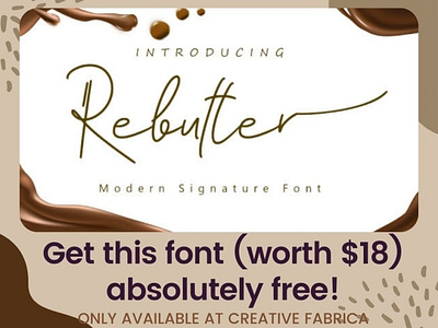 FREE Rebutter Font alphabet clean corporate creative design font fonts free free font free fonts handwritten font illustration logo vector