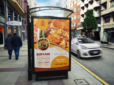 Biryani Restaurant Poster Template
