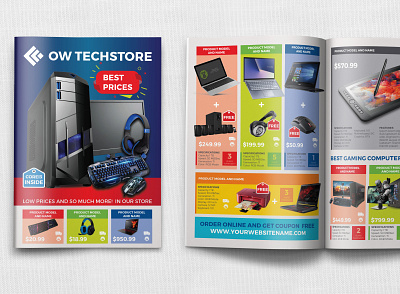 Computers and Electronics Products Catalog Brochure Template brochure camera catalog cataloque clean comerce computer design electronic furniture home appliance interior interior design laptop mobile multi purpose multipurpose offer product product catalog