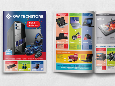 Computers and Electronics Products Catalog Brochure Template brochure camera catalog cataloque clean comerce computer design electronic furniture home appliance interior interior design laptop mobile multi purpose multipurpose offer product product catalog