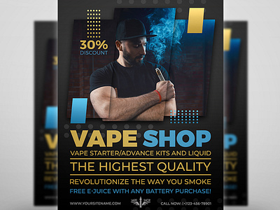 Vape Shop Flyer Template