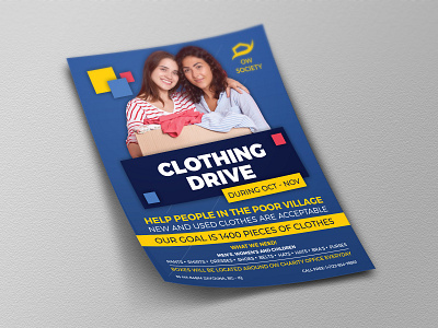 Homeless Clothing Drive Flyer Template by OWPictures on Dribbble