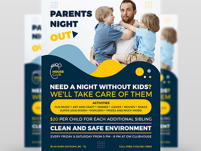 Parents Night Out Flyer Template