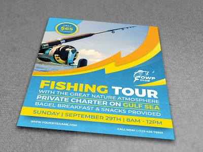 Fishing Flyer Template by OWPictures on Dribbble