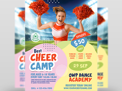 Cheer Camp Flyer Templates