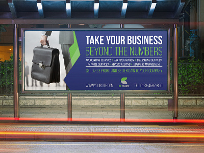 Accounting Firm Billboard Template taxes