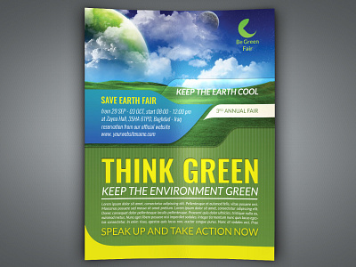 Environment / Nature Flyer Template save earth