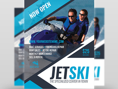 Jet Ski Flyer Template racing
