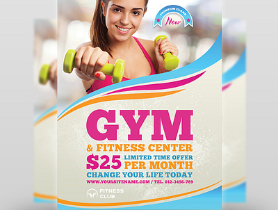 Fitness – Gym Flyer Template poster