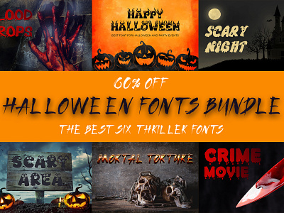 Halloween Fonts Bundle