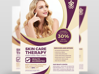 Skin Care Flyer Template