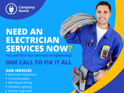 Electrical Services Post Template by OWPictures on Dribbble