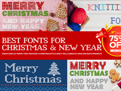 Best Christmas And New Year Fonts business corporate design flyer graphic design illustration leaflet logo poster