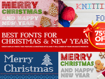 Best Christmas And New Year Fonts