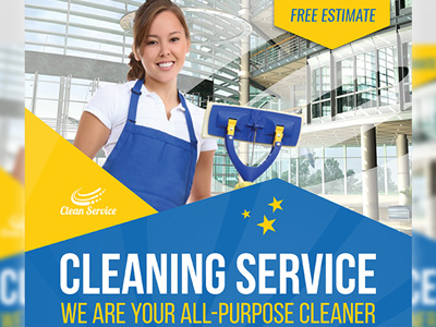 Cleaning Services Flyer Template cleaning flyer home home cleaning house cleaner housekeeping leaflet promo promotion service