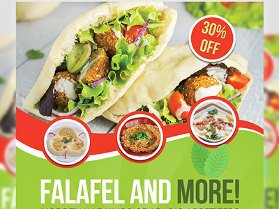 Restaurant Flyer Template arab arabic food arabic restaurant falafel flyer food leaflet meal restaurant