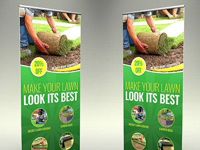 Garden Services Signage Template Vol.2 cleaning design dirt drainage dust flower garden gardening grass insects irrigation