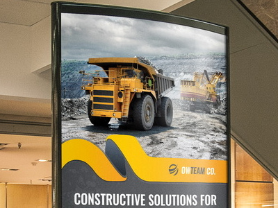 Construction Poster Template building company construction engineer labor poster yellow