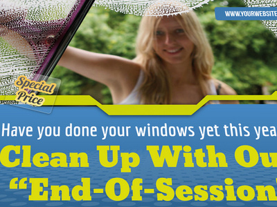 Cleaning Services Postcard Template